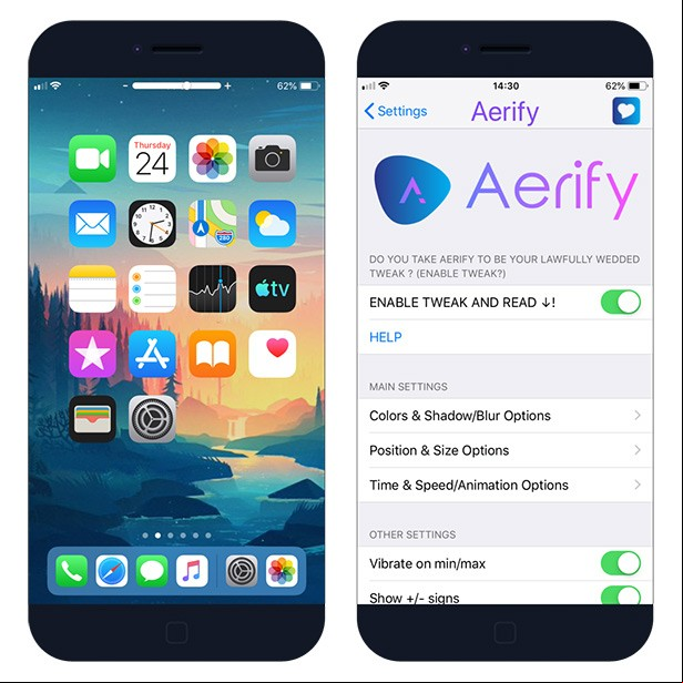 Aerify tweak